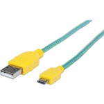 Дата кабель USB 2.0 AM to Micro 5P 1.0m Manhattan Intracom (352710)