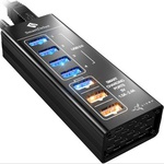 Концентратор AirOn SmartDelux 4-ports USB 3.0 + 3-ports super charging (86000150125)