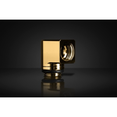 Фітинг для СВО Ekwb EK-Quantum Torque Micro Rotary 90 - Gold (3831109851043)