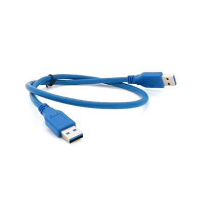 Дата кабель USB 3.0 AM/AM 0.6m Blue Voltronic (YT-3.0AM+AM-0.6)