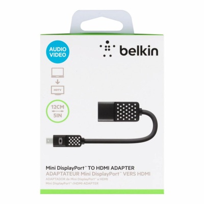 Переходник mini DisplayPort to HDMI Belkin (F2CD079bt)