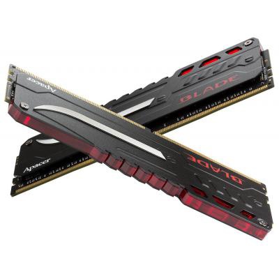 Модуль памяти для компьютера DDR4 32GB (2x16GB) 3000 MHz Blade Fire-Red Apacer (EK.32GAZ.GJDK2)
