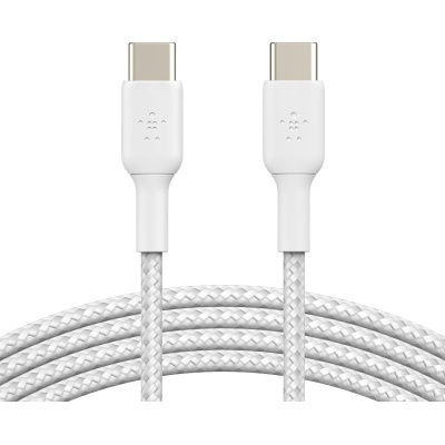 Дата кабель USB-C to USB-C 2.0m 60W White Belkin (CAB004BT2MWH)