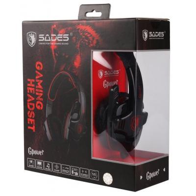 Наушники SADES Gpower Black/Red (SA708-B-R)