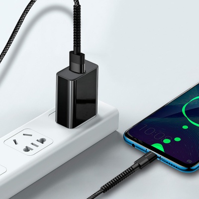 Дата кабель USB 2.0 AM to Type-C 1.0m 2.4А black ColorWay (CW-CBUC063-BK)