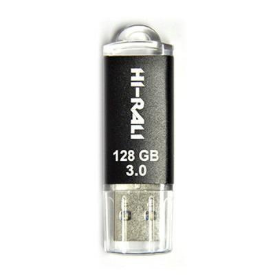 USB флеш накопитель Hi-Rali 128GB Rocket Series Black USB 3.0 (HI-128GBVC3BK)
