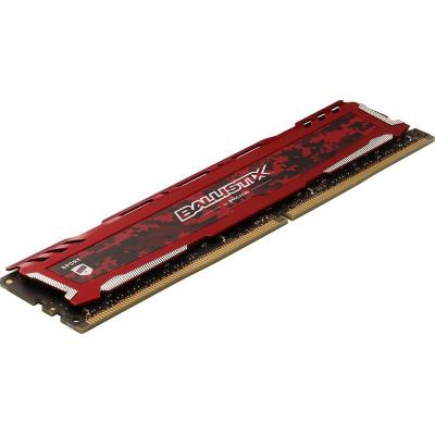 Модуль памяти для компьютера DDR4 8GB 2666 MHz Ballistix Sport LT Red MICRON (BLS8G4D26BFSE)