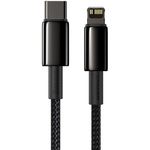 Дата кабель USB-C to Lightning 2.0m Tungsten Gold Fast Charging, PD 20W black Baseus (CATLWJ-A01)