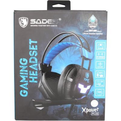Наушники SADES Xpower Plus Black/Blue (SA706S-B-BL)