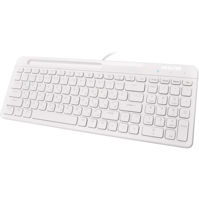 Клавіатура Maxxter KB-01W-UA USB White (KB-01W-UA)
