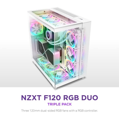 Кулер до корпусу NZXT F120RGB Duo-120mm Dual-sideRGB Fan-Tripl (RF-D12TF-W1)
