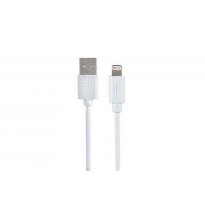 Дата кабель USB 2.0 AM to Lightning 1.0m white 2E (2E-CCLPVC-1MWT)