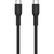 Дата кабель USB-C to USB-C 1.0m OnWire 60CL C-C 60W COLOR Braided 1m Black Canyon (CND-CCAP60AB10B)