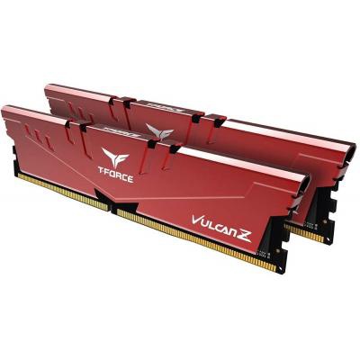 Модуль памяти для компьютера DDR4 16GB (2x8GB) 3000 MHz T-Force Vulcan Z Red Team (TLZRD416G3000HC16CDC01)