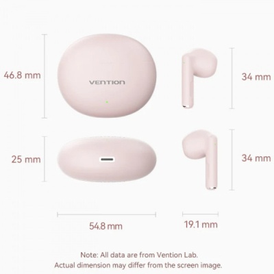 Навушники Vention Elf Earbuds E06 Pink (NBKP0)