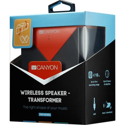 Акустическая система CANYON Transformer Portable Bluetooth Speaker Black-Orange (CNS-CBTSP4BO)