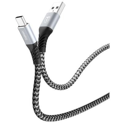 Дата кабель USB 2.0 AM to Type-C 1.0m Jagger T-C814 Grey T-Phox (T-C814 grey)