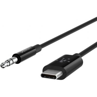 Переходник Lightning - 3.5 mm audio + power RockStar Belkin (F7U079BT03-BLK)