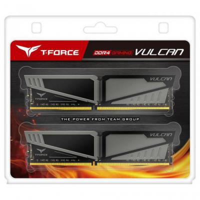 Модуль памяти для компьютера DDR4 8GB (2x4GB) 3000 MHz T-Force Vulcan Gray Team (TLGD48G3000HC16CDC01)