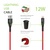 Дата кабель USB 2.0 AM to Lightning 1.2m CBRNYL1 Red Intaleo (1283126559471)