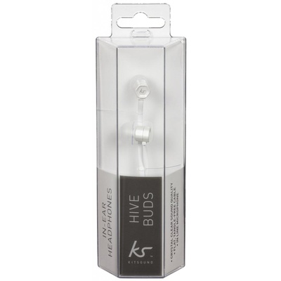Наушники KitSound KS Hive Buds Earphones with Mic White (KSHIVBWH)