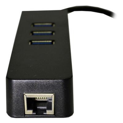 Переходник Dynamode USB 3.1 Type-C - RJ45 Gigabit Lan, 3*USB 3.0 (USB3.1-TypeC-RJ45-HUB3)