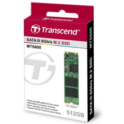 Накопитель SSD M.2 512GB Transcend (TS512GMTS800)