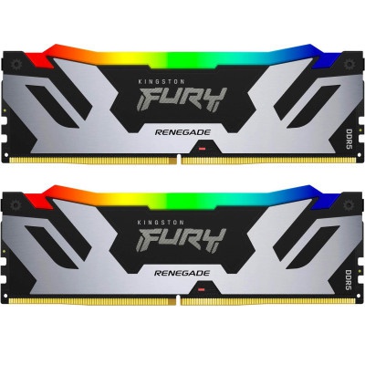 Модуль пам'яті для комп'ютера DDR5 32GB (2x16GB) 6800 MHz Renegade RGB XMP Kingston Fury (ex.HyperX) (KF568C36RSAK2-32)