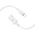 Дата кабель USB 2.0 AM to Lightning 1.0m Lenny silicone BX113 white BOROFONE (6941991115400)