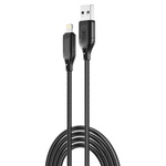 Дата кабель USB 2.0 AM to Lightning 1.0m braided black XO (NB235_L_Black)