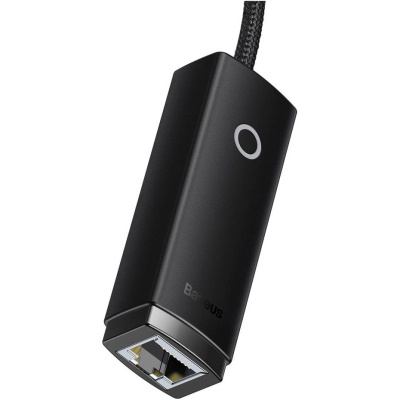 Перехідник USB-C to RJ45 Ethernet 1000Mbps black Baseus (WKQX000301)