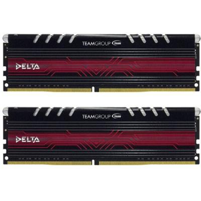 Модуль памяти для компьютера DDR4 8GB (2x4GB) 2666 MHz T-Force Delta White RGB Team (TF4D48G2666HC15BDC01)