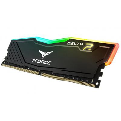 Модуль памяти для компьютера DDR4 16GB (2x8GB) 2400 MHz T-Force Delta Black RGB Team (TF3D416G2400HC15BDC01)