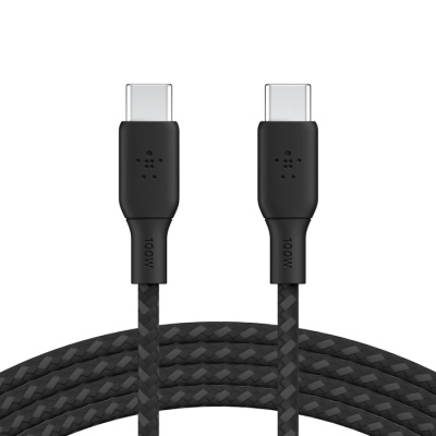 Дата кабель USB-C to USB-C 2.0m 100W black Belkin (CAB014BT2MBK)