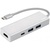 Концентратор Hama USB-C to 2x USB-A, USB-C, HDMI Aluminium Silver (00135756)