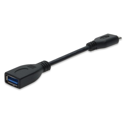 Дата кабель USB 3.0 AF/microB OTG 0.13m DIGITUS (AK-300314-002-S)