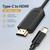 Кабель мультимедійний USB-C to HDMI M 1.5m black Vention (CGUBG)