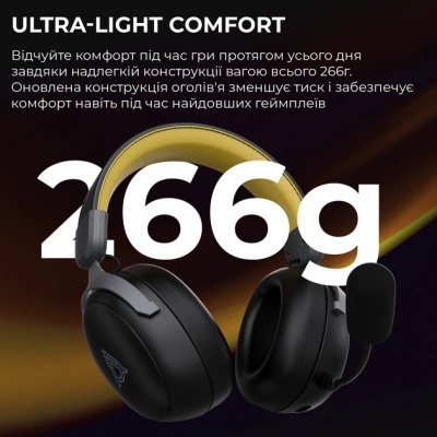 Навушники Ajazz AHM08 MAX 3-Mode Black (AHM08-MAX-BGY)