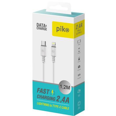 Дата кабель USB-C to Lightning 1.2m CB-TL11 white Piko (1283126504037)