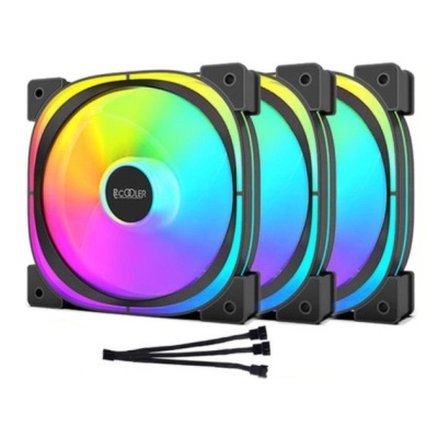 Кулер до корпусу PcCooler EF 120 ARGB BK 3 IN 1 Black