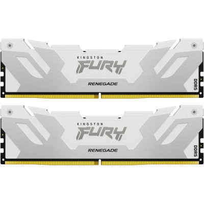 Модуль пам'яті для комп'ютера DDR5 32GB (2x16GB) Renegade White XMP Kingston Fury (ex.HyperX) (KF564C32RWK2-32)
