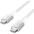 Дата кабель USB-C to USB-C 1.0m 240W white Belkin (CAB015BT1MWH)