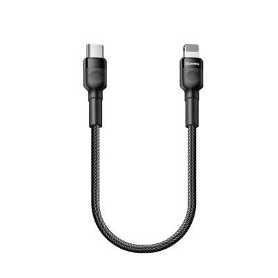 Дата кабель USB-C to Lightning 0.3m 3А black ColorWay (CW-CBPDCL054-BK)