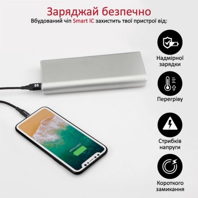 Дата кабель USB 2.0 AM to Lightning ervelink-i.black Promate (nervelink-i.black)