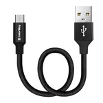 Дата кабель USB 2.0 AM to Micro 5P 0.25m black ColorWay (CW-CBUM048-BK)