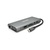 Концентратор VEGGIEG USB-C 7-in-1 USB-C + 3xUSB 3.0 + HDMI + 3.5mm + SD/TF + RJ45 0.1m silver (TC11-S)