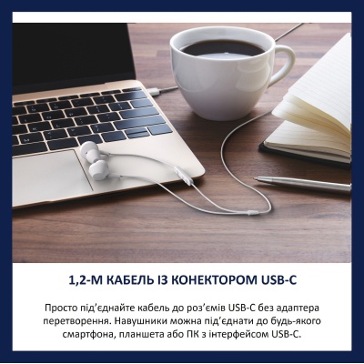Навушники Philips AE5008WT/00 USB-С White (TAE5008WT/00)