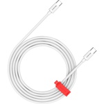 Дата кабель USB-C to USB-C 1.2m CC60AB 60W Braided White Canyon (CND-CC60AB12W)