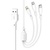 Дата кабель USB 2.0 AM to Lightning + Micro 5P + Type-C 1.0m 2.4A XO (CB-23U3)