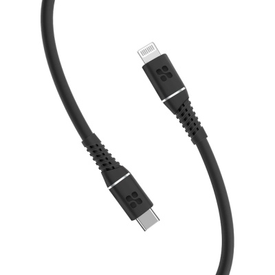 Дата кабель USB-C to Lightning powerline-ci120.black Promate (powerline-ci120.black)